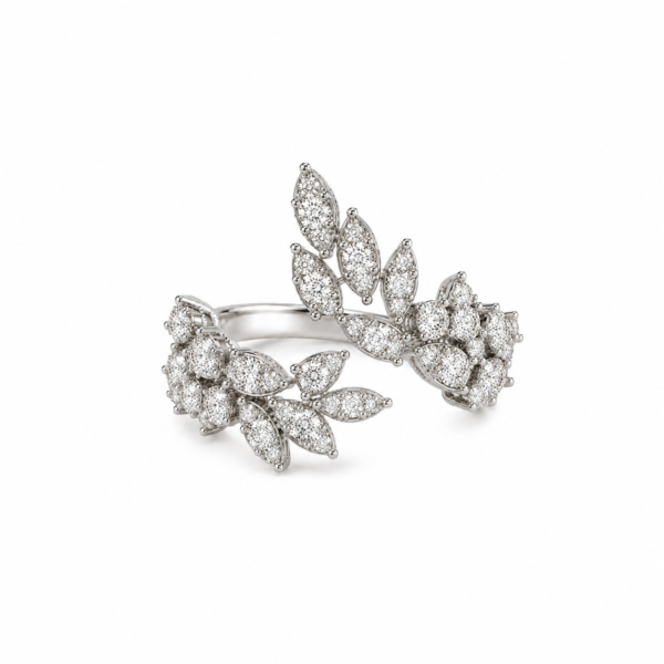 Inel Imperia, aur alb, 18K cu 1,20 ct diamante