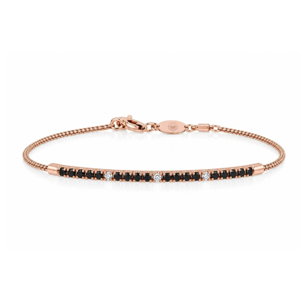 Brățară semi-tennis, din aur roz, 18K, cu 0,43 ct diamante